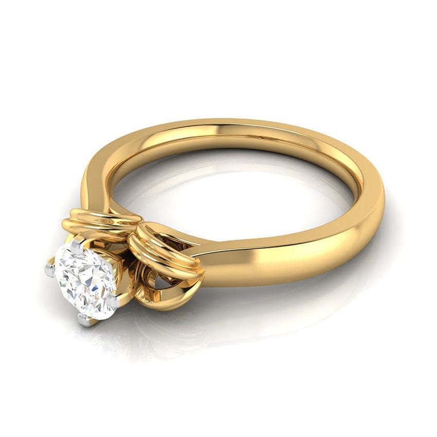 Jewelove™ Rings Women's Band only / VS J 70-Pointer 18K Yellow Gold Solitaire Ring JL AU G 114Y-B