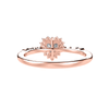 Jewelove™ Rings Women's Band only / VVS GH 70-Pointer Cushion Cut Solitaire Halo Diamond Shank 18K Rose Gold Ring JL AU 1249R-B