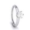 Jewelove™ Rings J VS / Women's Band only 70-Pointer Flowery Platinum Solitaire Engagement Ring JL PT G 106-B