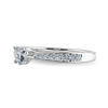 Jewelove™ Rings I VS / Women's Band only 70-Pointer Heart Cut Solitaire Diamond Shank Platinum Ring JL PT 1281-B