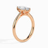 Jewelove™ Rings Women's Band only / VS I 70-Pointer Marquise Cut Solitaire Diamond 18K Rose Gold Ring JL AU 19009R-B