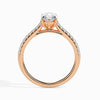 Jewelove™ Rings Women's Band only / VS I 70-Pointer Marquise Cut Solitaire Diamond Shank 18K Rose Gold Ring JL AU 19019R-B