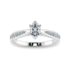 Jewelove™ Rings I VS / Women's Band only 70-Pointer Marquise Cut Solitaire Diamond Shank Platinum Ring JL PT 1282-B