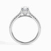 Jewelove™ Rings I VS / Women's Band only 70-Pointer Marquise Cut Solitaire Diamond Shank Platinum Ring JL PT 19019-B