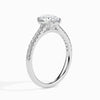 Jewelove™ Rings I VS / Women's Band only 70-Pointer Oval Cut Solitaire Diamond Shank Platinum Ring JL PT 19014-B