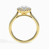 Jewelove™ Rings Women's Band only / VS I 70-Pointer Oval Cut Solitaire Halo Diamond 18K Yellow Gold Ring JL AU 19024Y-B