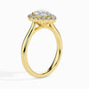 Jewelove™ Rings Women's Band only / VS I 70-Pointer Pear Cut Solitaire Halo Diamond 18K Yellow Gold Ring JL AU 19030Y-B