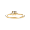 Jewelove™ Rings Women's Band only / VS I 70-Pointer Princess Cut Solitaire Diamond Accents Shank 18K Yellow Gold Ring JL AU 1240Y-B