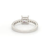 Jewelove™ Rings I VS / Women's Band only 70-Pointer Princess Cut Solitaire Diamond Shank Platinum Ring JL PT 1313-B