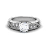 Jewelove™ Rings Women's Band only / VS J 70-Pointer Solitaire Designer Platinum Engagement Ring JL PT 6847-B