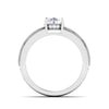 Jewelove™ Rings Women's Band only / VS J 70-Pointer Solitaire Designer Platinum Engagement Ring JL PT 6847-B