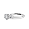 Jewelove™ Rings J VS / Women's Band only 70-Pointer Solitaire Diamond Accents Platinum Ring JL PT 1229-B