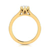 Jewelove™ Rings Women's Band only 70-Pointer Solitaire Diamond Shank 18K Yellow Gold Ring JL AU G 109Y-B