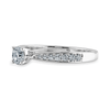Jewelove™ Rings J VS / Women's Band only 70-Pointer Solitaire Diamond Shank Platinum Ring JL PT 1286-B
