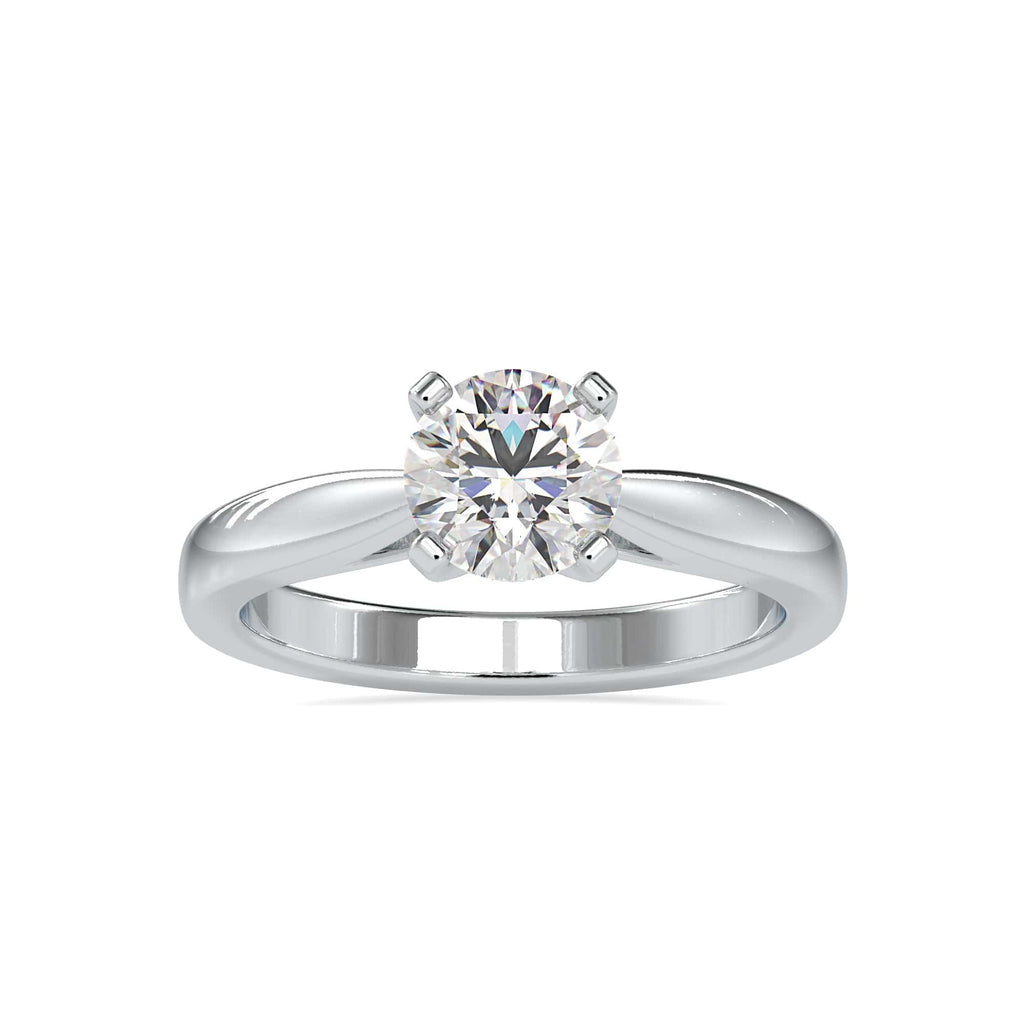 Jewelove™ Rings Women's Band only / VS J 70-Pointer Solitaire Platinum Engagement Ring JL PT 0056-B