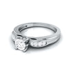 Jewelove™ Rings J VS / Women's Band only 70-Pointer Solitaire Platinum Engagement Ring with a Hidden Heart JL PT G 118-B