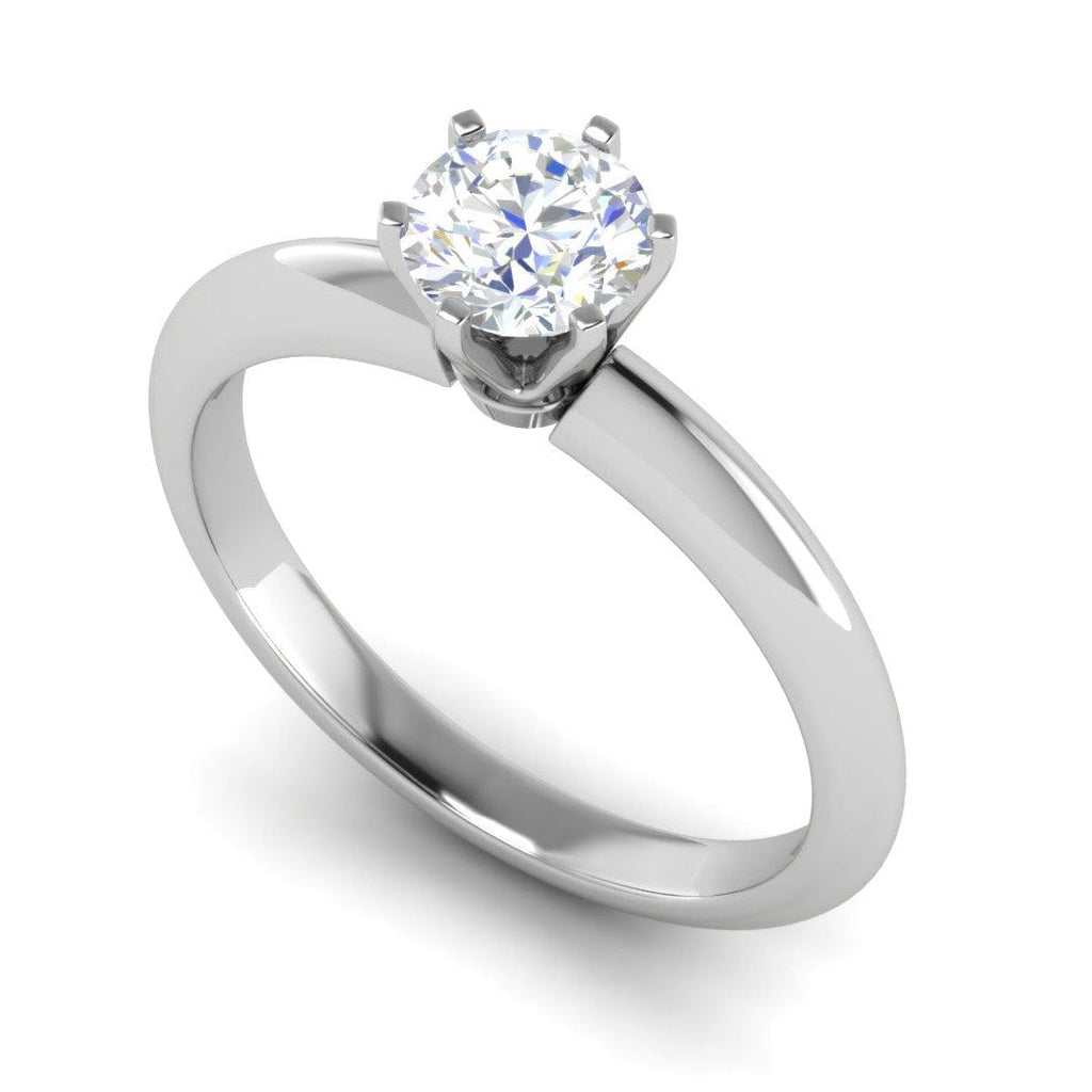 Jewelove™ Rings VS J / Women's Band only 70-Pointer Solitaire Platinum Ring JL PT RS RD 177-B