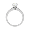 Jewelove™ Rings J VS / Women's Band only 70-Pointer Solitaire with Princess cut Diamond Shank Platinum Ring JL PT RC PR 186-B