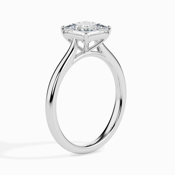 Jewelove™ Rings Women's Band only / VS J 70cts. Princess cut Diamond Solitaire Platinum Ring JL PT 19002-B