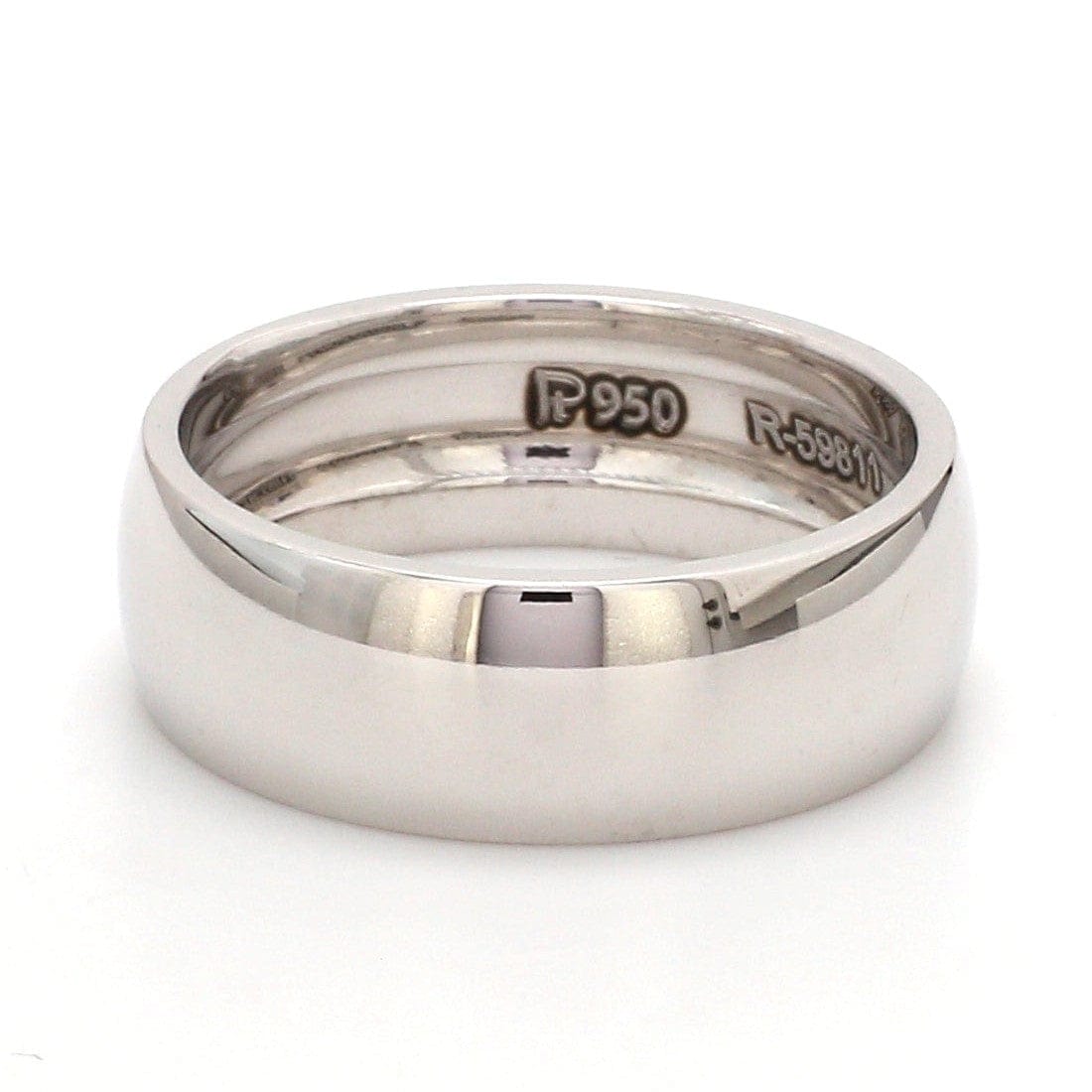 7mm Platinum Wedding Band for Men SJ PTO 258-Z - Main Image