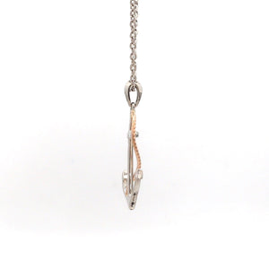 925 Sterling Silver Anchor Pendant Necklace With Rose Gold Plating - Maritime Nautical Gift, 38-50cm Chain