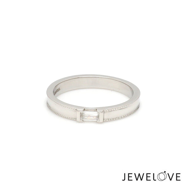 Jewelove™ Rings Women's Band only Baguette Diamond Ring for Women JL PT 432-A