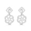 Jewelove™ Earrings SI IJ Beautiful Hanging Clusters Platinum Earrings with Diamonds for Women JL PT E NK-15