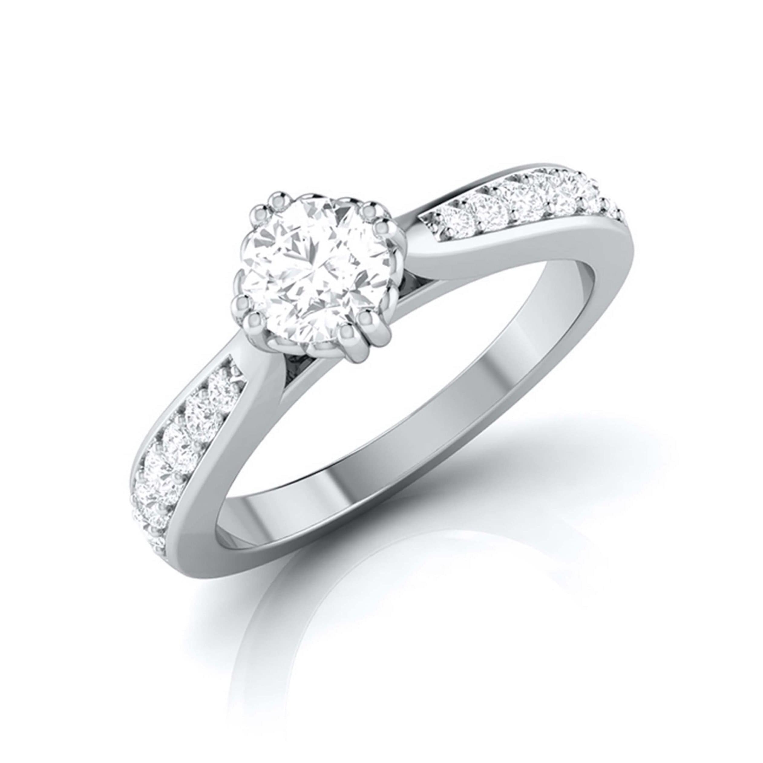 Buy Flashing Diamond Bridal Ring Set Online | CaratLane