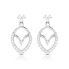 Jewelove™ Earrings SI IJ Beautiful Platinum Earrings with Diamonds for Women JL PT E N-37