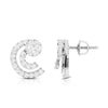 Jewelove™ Earrings Beautiful Platinum Earrings with Diamonds for Women JL PT E ST 2066