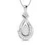 Jewelove™ Pendants & Earrings Pendant only Beautiful Platinum with Diamond Pendant Set for Women JL PT P 2449