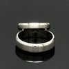 Jewelove™ Rings Beveled Edges Plain Platinum Couple Ring JL PT 616 - A Solid