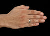 Jewelove™ Rings Men's Band only Beveled Edges Plain Platinum Ring for Men JL PT 616 - Solid