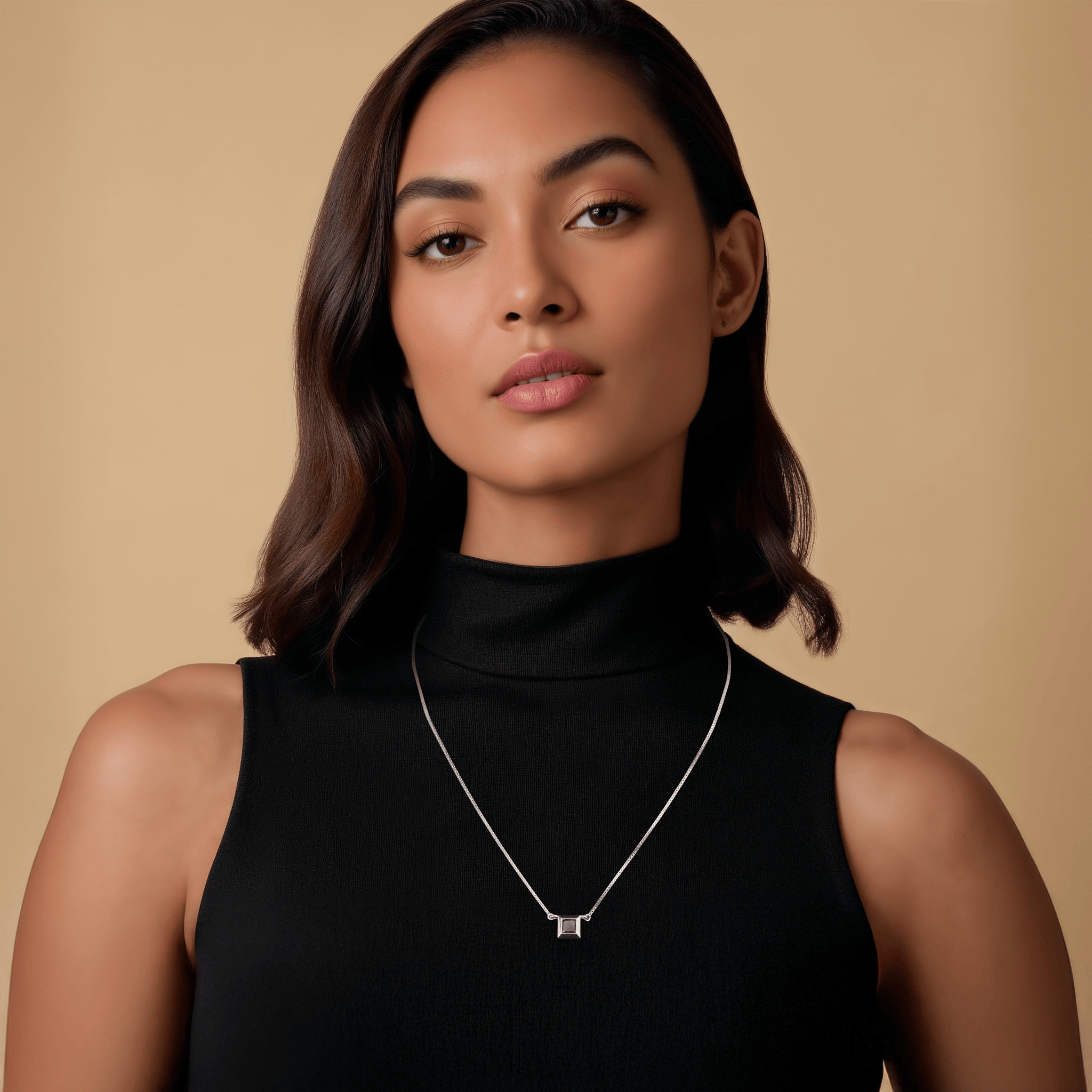 Jewelove™ Pendants Blue Sapphire Pendant in Platinum JL PT P 317