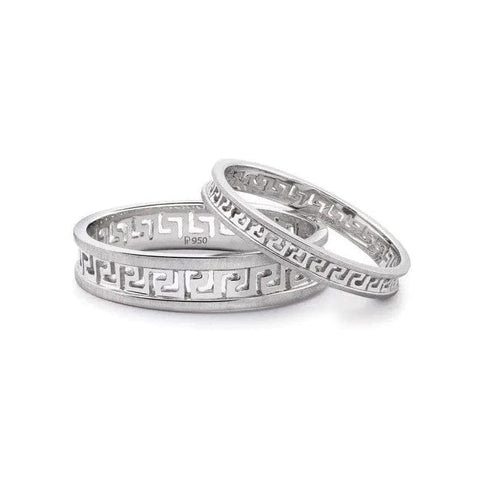 Carved Out Platinum Love Bands SJ PTO 135
