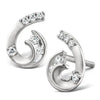 Jewelove™ Pendants & Earrings Earrings only Classic Platinum Earrings Pendant Set with Matte Finish SJ PTO E 103