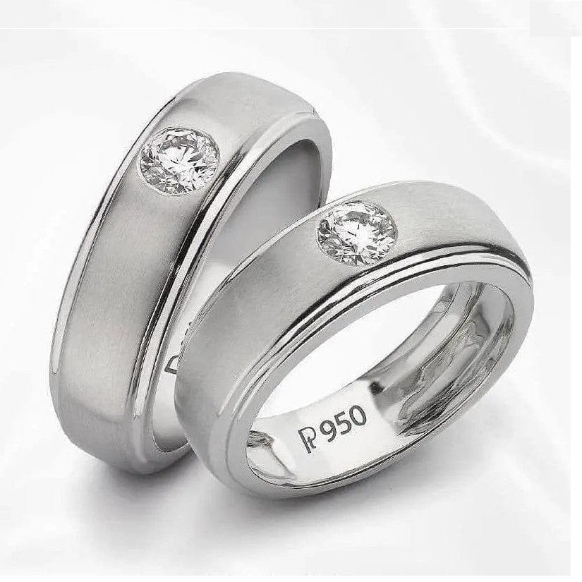 Gold Platinum Love Bands For Couple Price Couple Rings Platinum