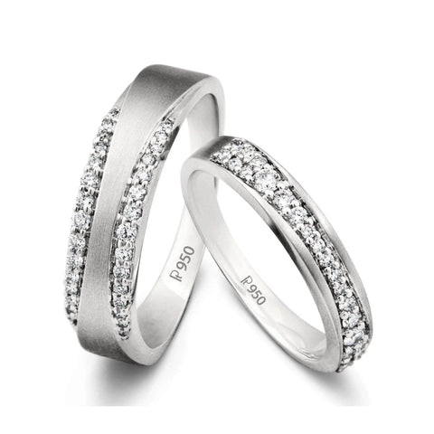 Complementary Platinum Love Bands with Pathways SJ PTO 211