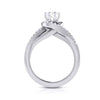 Jewelove™ Rings J VS / Women's Band only Curvy Platinum 70-Pointer Solitaire Engagement Ring for Women JL PT G 110-B