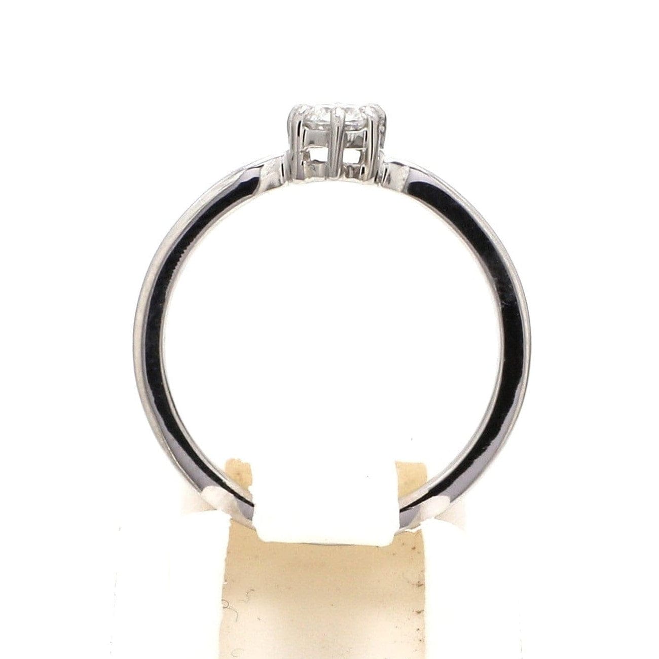 Jewelove™ Rings Customised 25 Pointer Basket 6 Prong Solitaire Ring made in Platinum SKU 0012-A