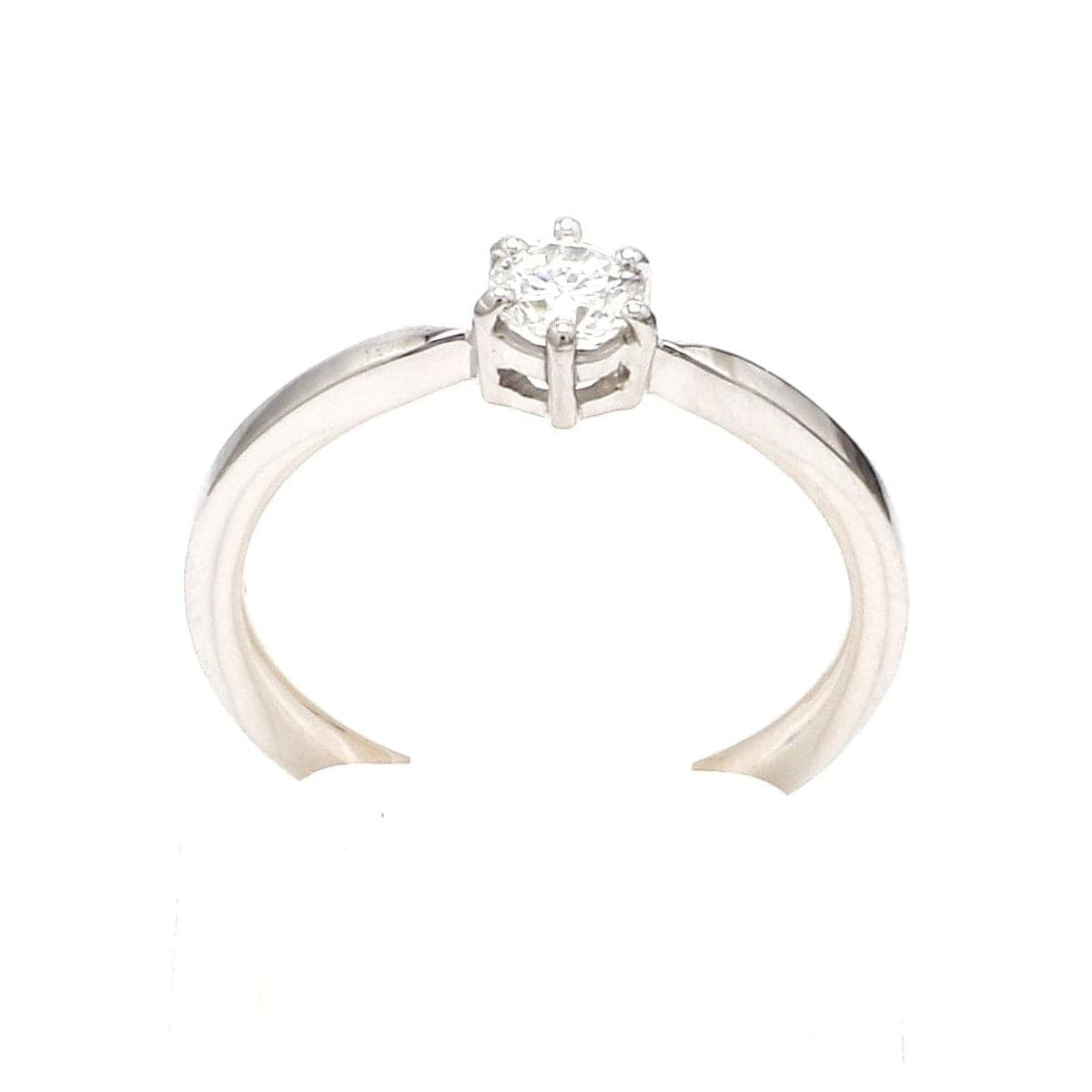 Jewelove™ Rings Customised 25 Pointer Basket 6 Prong Solitaire Ring made in Platinum SKU 0012-A
