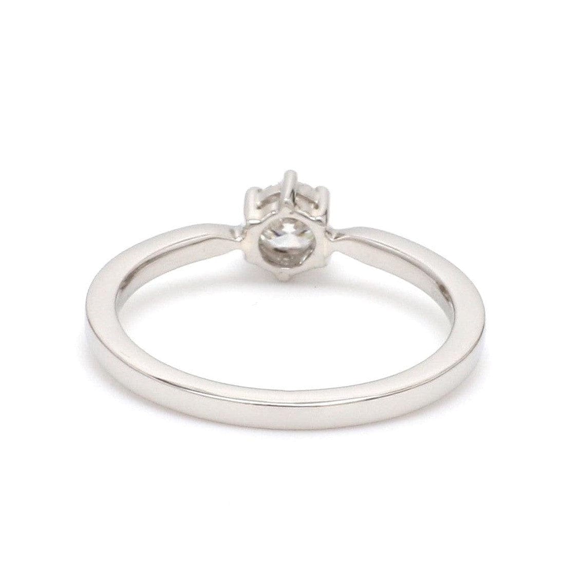 Jewelove™ Rings Customised 25 Pointer Basket 6 Prong Solitaire Ring made in Platinum SKU 0012-A