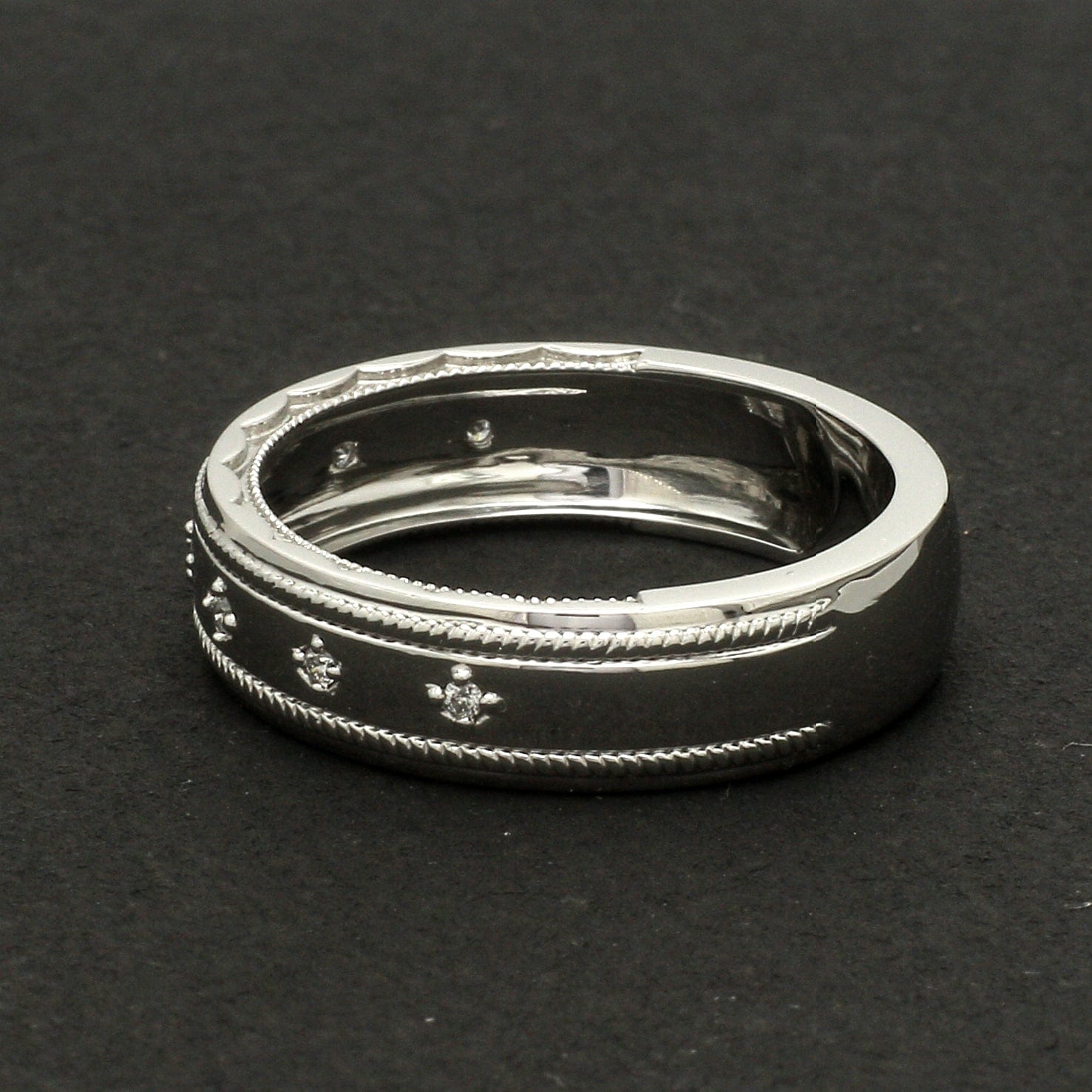 Wedding Ring | Subtile S | White and Black Diamonds | French Jewelry –  GERARDRIVERON