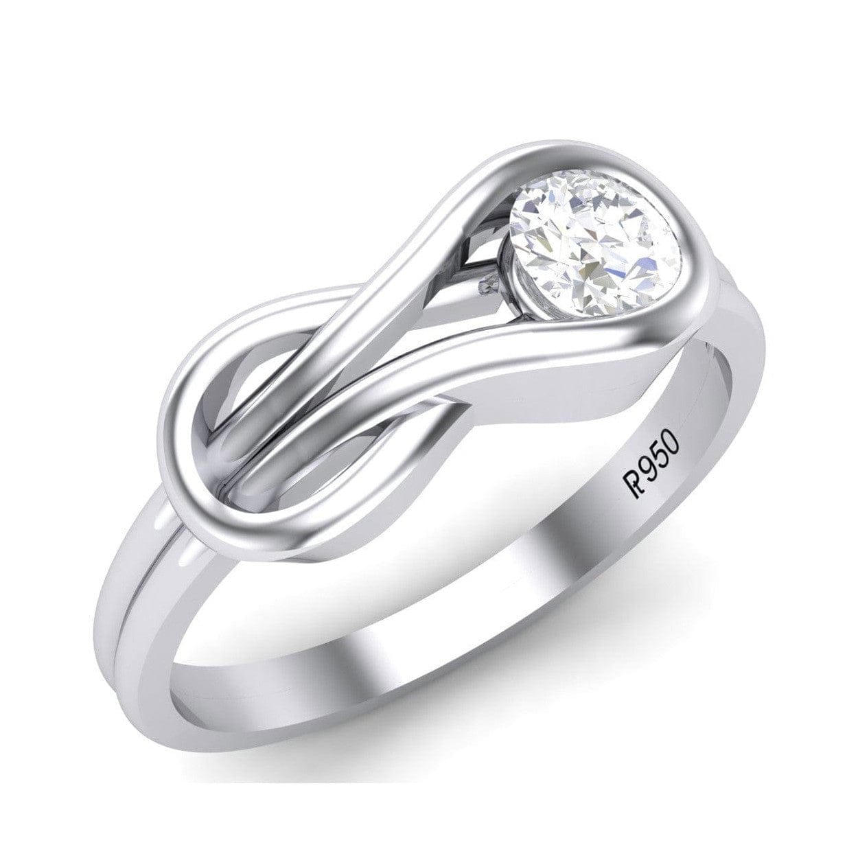 Customised Infinity Silver Ring for Women JL AG 468 – Jewelove™