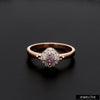 Jewelove™ Customised Natural Fancy Pink Diamond Ring in 18K Rose Gold