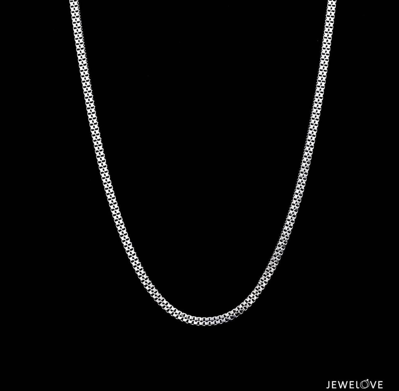Jewelove™ Customised Platinum Pendant & chain