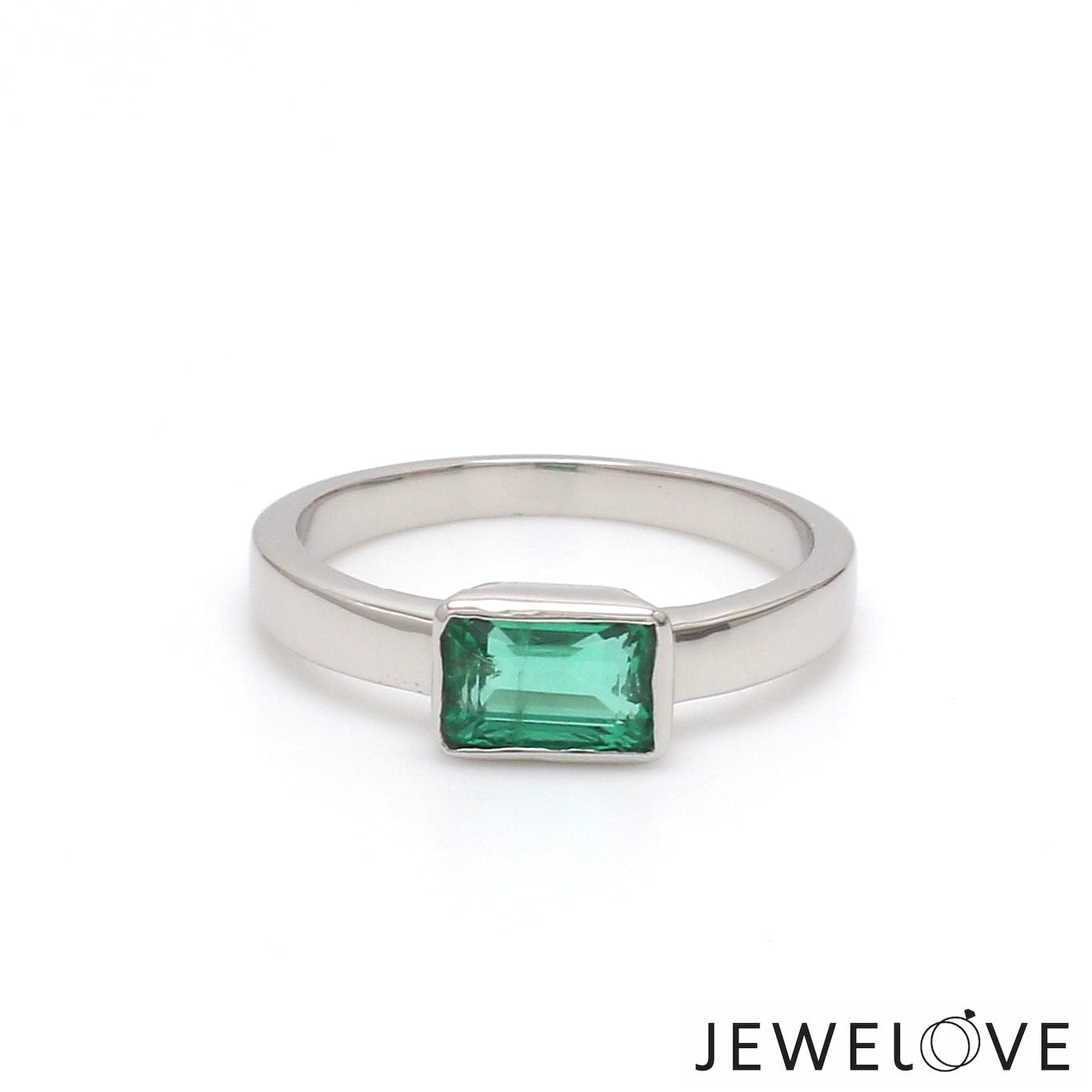 1.26ct Emerald Ring with Baguette Diamonds | London Victorian Ring Co – The  London Victorian Ring Co