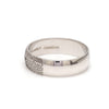 Jewelove™ Rings Customized 6mm, 4mm Fingerprint Engraved Platinum Rings for Couples