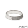 Jewelove™ Rings Customized Fingerprint Engraved Platinum Rings for Couples JL PT 270