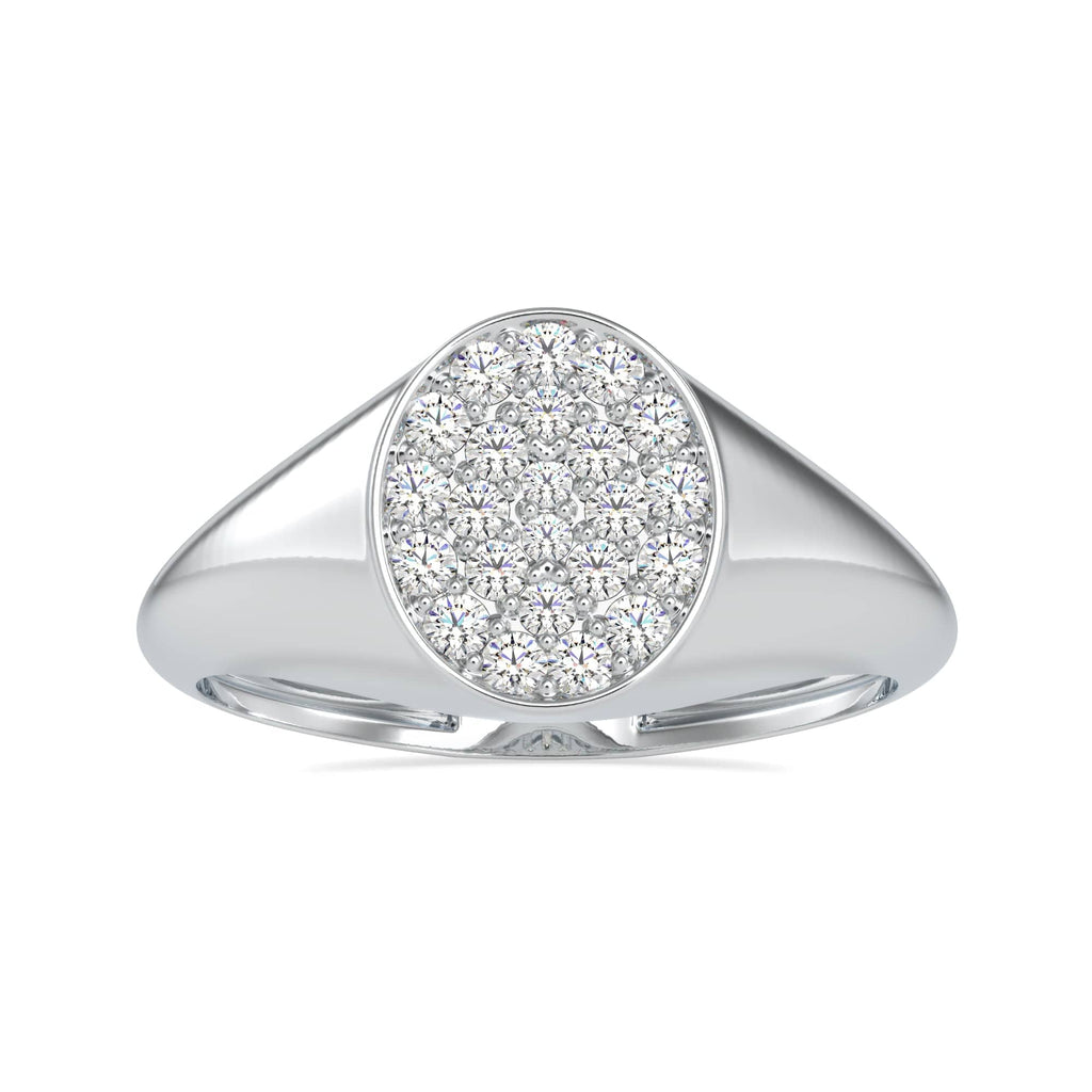 Jewelove™ Rings Women's Band only / SI IJ Desginer Platinum Diamond Engagement Ring for Women JL PT 0654